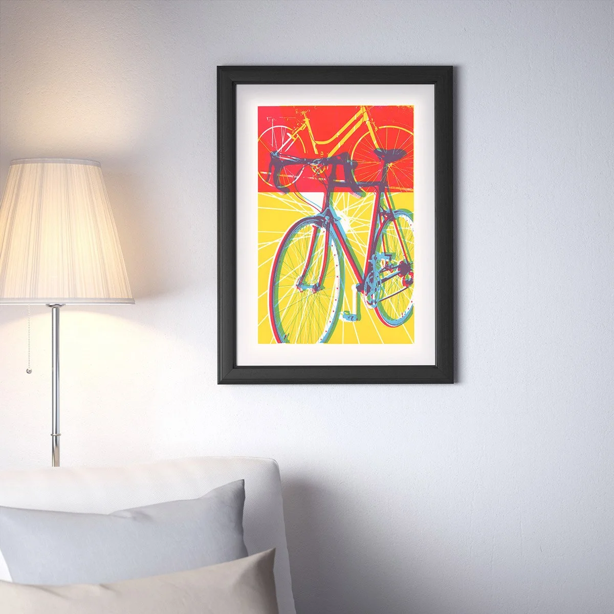 Colorful bikes art print — Victory Dance Creative